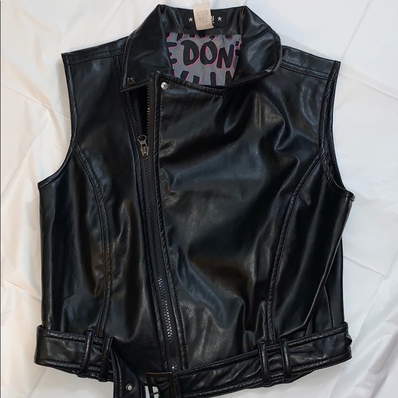 Abbey Dawn Jackets & Blazers - Abbey Dawn By Avril Lavigne Jacket Vest Black Med